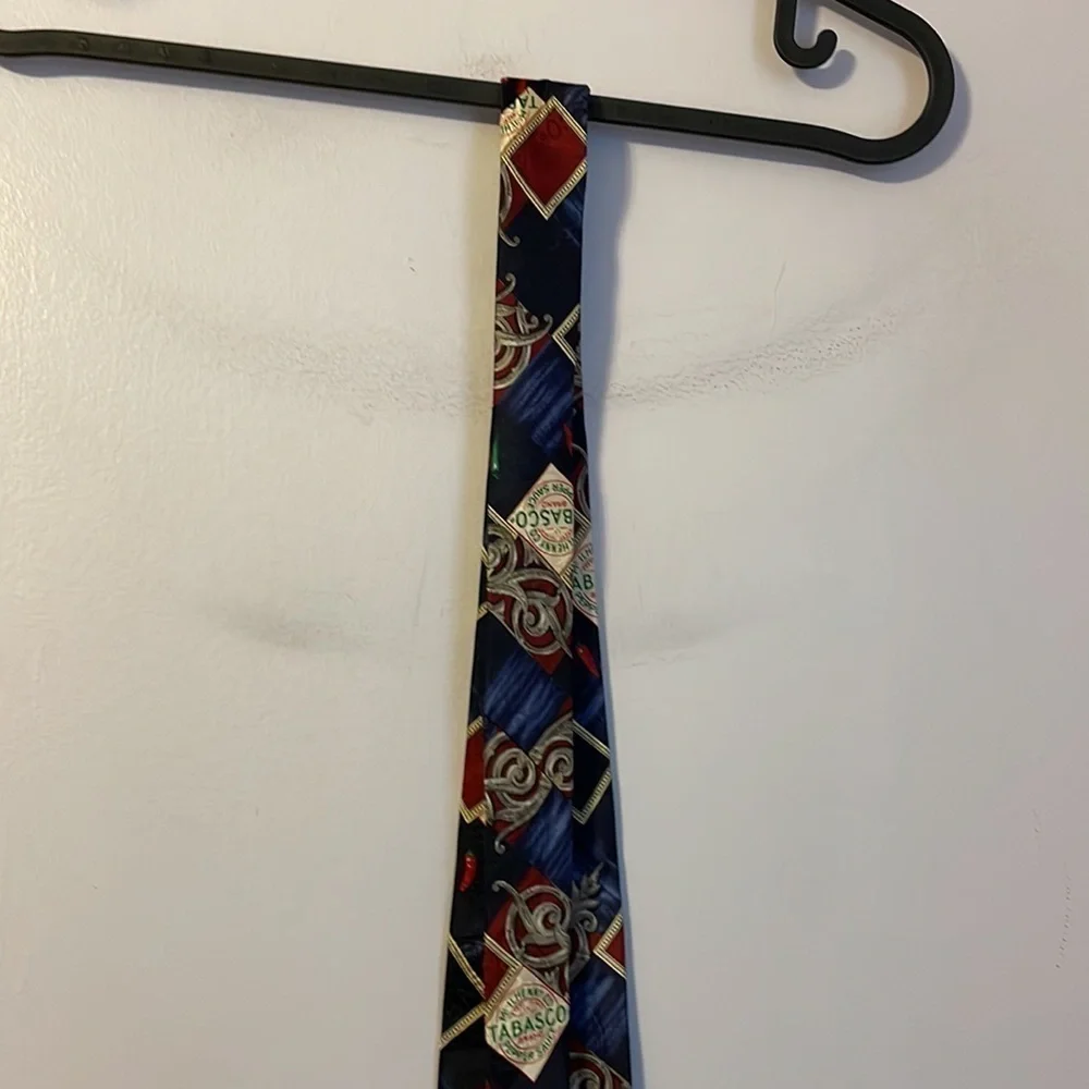 Tabasco Silk Tie Made in USA New With Tags